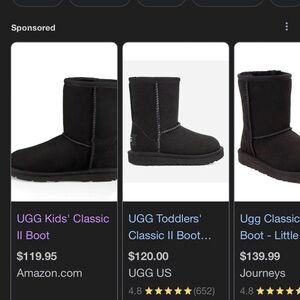 UGG Classic II Boot Girls Size T12